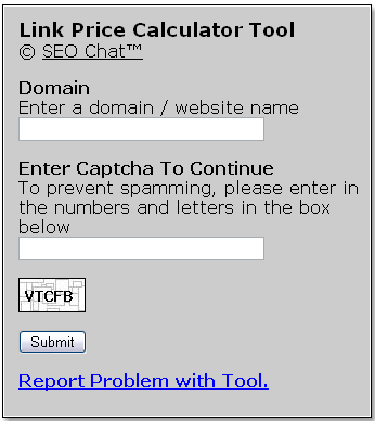 Check the value of a domain with this link price calculator
